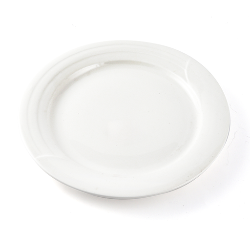 [08-259] Porceletta Ivory Porcelain Plate Castillo Design 33 cm / 13