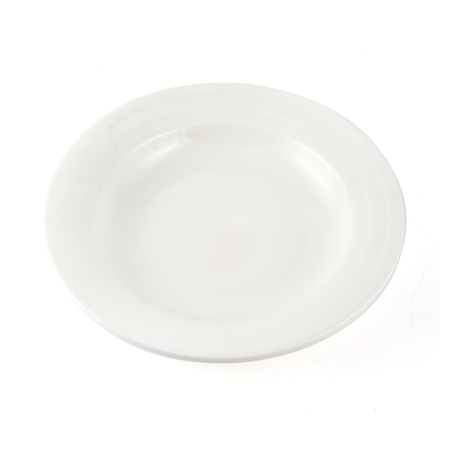 [08-267] Porceletta Ivory Porcelain Pasta & Soup Plate 23.5 cm