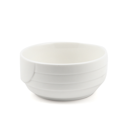[08-276] Porceletta Ivory Porcelain Bowl Castillo Design 9 cm