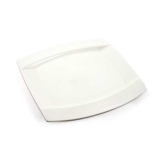 [08-294] Porceletta Ivory Porcelain Square Plate Meena Design 30 cm / 12"