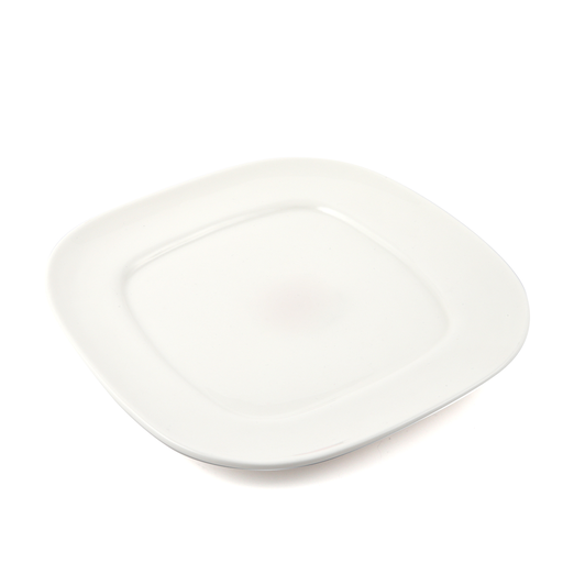 [08-336] Porceletta Ivory Porcelain Square Round Plate 30 cm / 12"