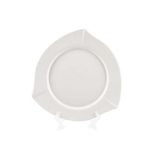 [08-338] Porceletta Ivory Porcelain Triangle Plate 20 cm / 8"