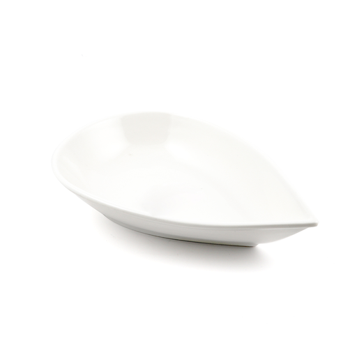 [08-341] Porceletta Ivory Porcelain Drop Soup Plate 5"