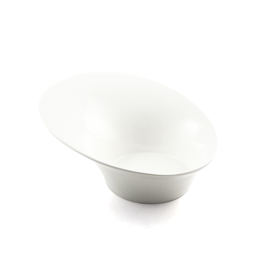[08-358] Porceletta Ivory Porcelain High-Low Bowl 25 cm
