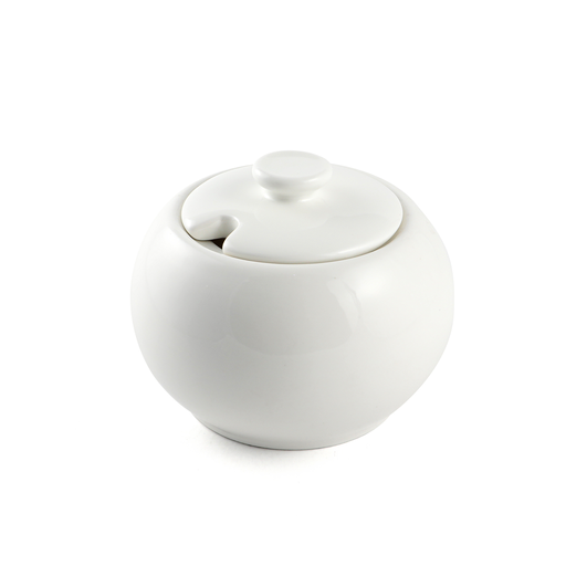 [08-364] Porceletta Ivory Porcelain 3.5" Sugar Pot