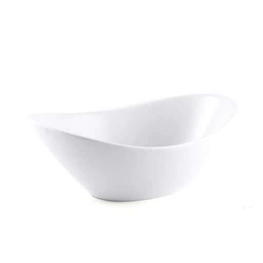 [08-371] Porceletta Ivory Porcelain Oval Bowl 15 cm