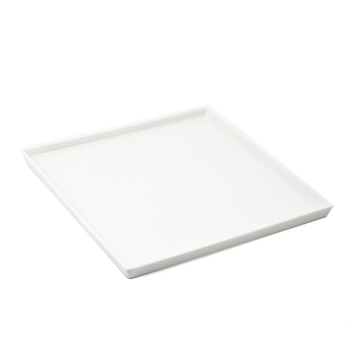 [08-515] Porceletta Ivory Porcelain Square Plate 16.7 cm / 7"