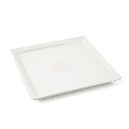 [R8-1555] Porceletta Ivory Porcelain 6 Piece Square Plates Set 14 cm / 6"
