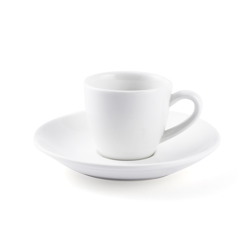 [08-1342] Porceletta Ivory Porcelain Espresso Cup & Saucer 70 ml