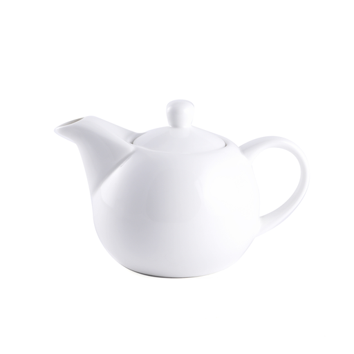 [08-1345] Porceletta Ivory Porcelain Tea pot coup shape 380 ml