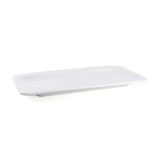 [08-1370] Porceletta Ivory Porcelain Rectangular Two Edge Rim Plate 22.5 cm / 8"