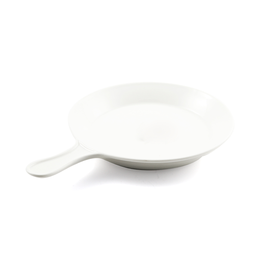 [08-1379] Porceletta Ivory Porcelain Plate with Handle 10"