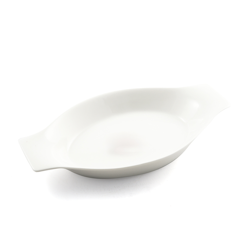 [08-138] Porceletta Ivory Porcelain Banana Plate 14.5"