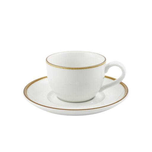 [08-1396D1] Porceletta Ivory Mocha Porcelain Coffee Cup & Saucer 80 ml