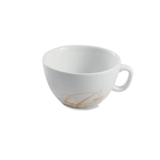 [08-1396L] Porceletta Ivory Porcelain Belly Tea Cup & saucer 80 ml Set of 12