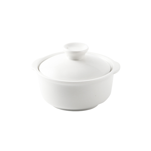 [08-381] Porceletta Ivory Porcelain Soup Cup with Lid 4.5"