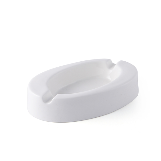[08-385] Porceletta Ivory Porcelain 5" Oval Ashtray