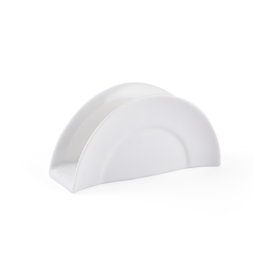 [08-388] Porceletta Ivory Porcelain 5" Napkin Holder