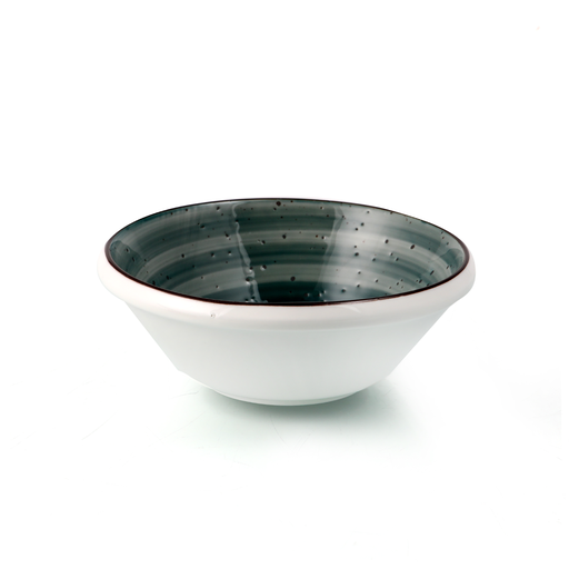 [08-425DG] Porceletta Green Color Glazed Porcelain Mezza & Salad Bowl 6"