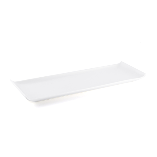 [08-435] Porceletta Ivory Porcelain Sushi Narrow Plate 35 cm / 14"