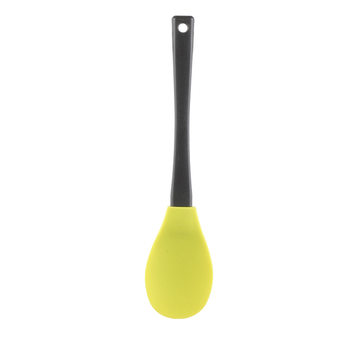 [01-225] Vague Silicone Yellow Serving Spoon with Handle