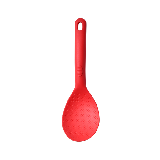 [01-283] Vague Silicone Dotted Short Spoon 23.5 cm