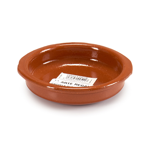 [32-019] Arte Regal Brown Clay Round Deep Plate with Handle 10 cm / 99511
