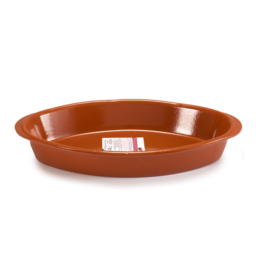 [32-038] Arte Regal Brown Clay Deep Oval Plate 37 cm / 99518