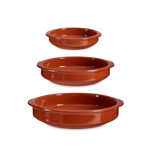 [32-078] La Dehesa Clay 3 Pieces Set Casseroles Brown 16 cm