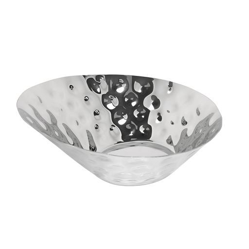 [05-195] Vague Stainless Steel Curved Bowl 31.5 cm x 30 cm