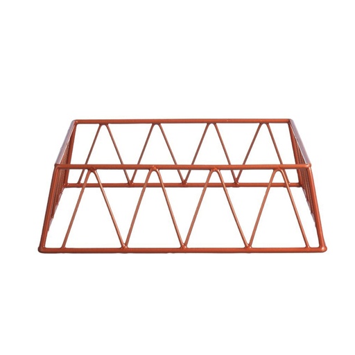 [05-275] Vague Short Red Copper 1/2 GN Rectangular Display Stand Riser