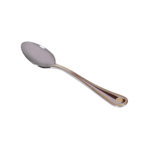[06-032] Vague Stainless Steel VIP Dessert Spoon with Golden Handle