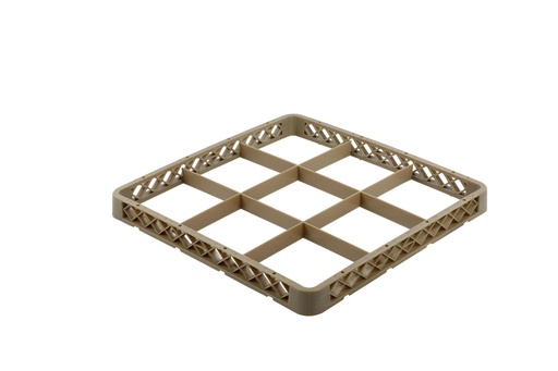 [13-1275BG] Vague Plastic 9-compartment Standard tender Beige