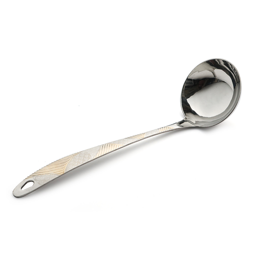 [13-1393] Vague Stainless Steel Soup Ladle 25 cm