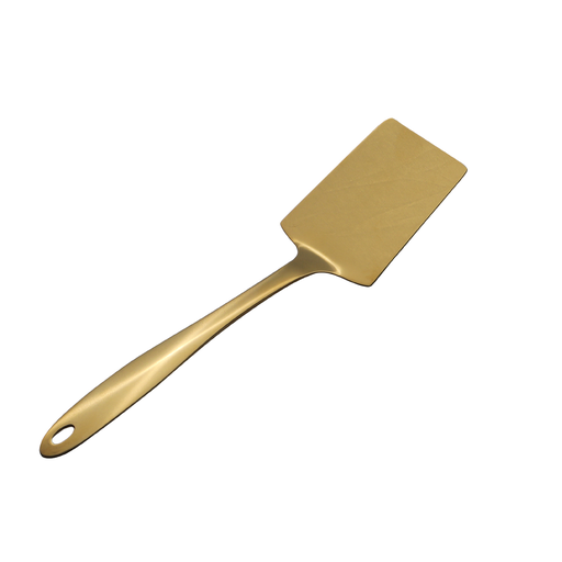 [13-1411] Vague Stainless Steel Gold Frying Shovel 26 cm