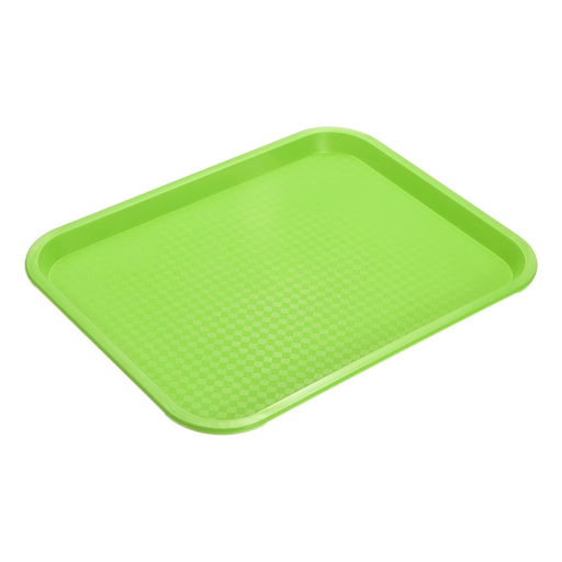 [13-195LG] Vague Fast Food Tray Plastic 45 cm x 35 cm Lime Green