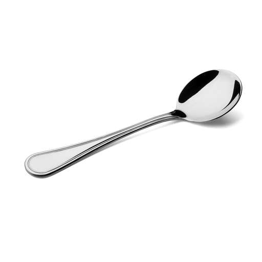 [13-766P] Vague Stainless Steel Lino Soup Spoon