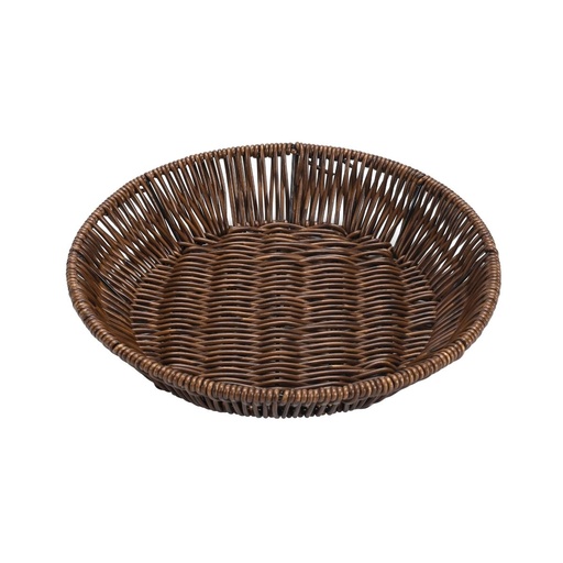 [13-R603] Vague Rattan Round Basket 26 x 26 x 5.5 cm