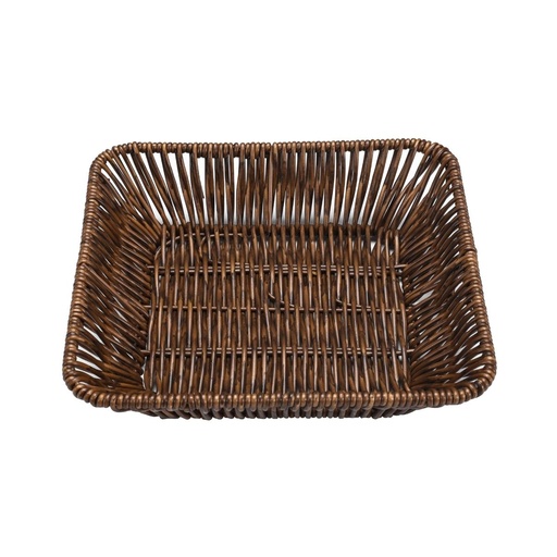 [13-R605] Vague Rattan Square Basket 23 x 23 x 5.5 cm