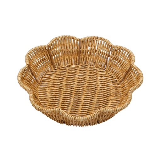 [13-R607] Vague Rattan Flower Basket 25 x 6.5 cm