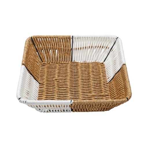 [13-R610] Vague Rattan Square Basket Two Color 20 x 20 x 6 cm