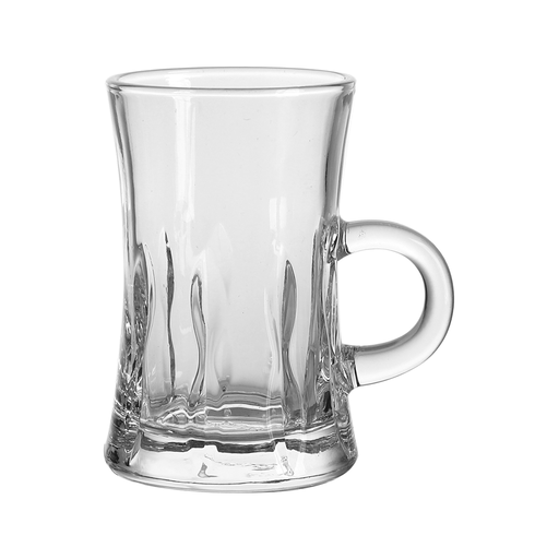 [04-581] طقم فناجين شاي زجاجية من فاج، 6 قطع، سعة 105 مل، تصميم V04