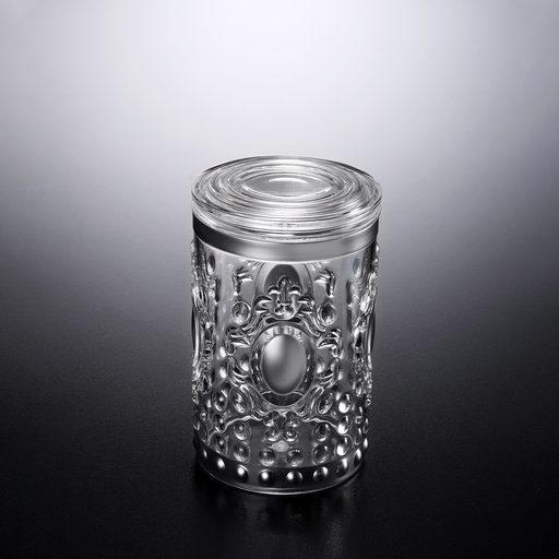 [02-1015S] Vague Acrylic Silver Jar Medium