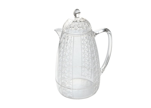 [02-1246] Vague Acrylic Transparent Water Jug Vertical Lines Design