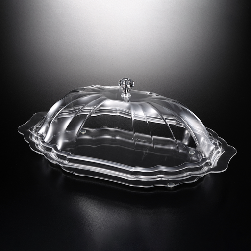 [02-1281] Vague Acrylic Oval Tray 40 x 26.5 cm