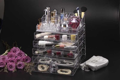 [02-346] Vague Acrylic Cosmetic Jewelery Box Drawer