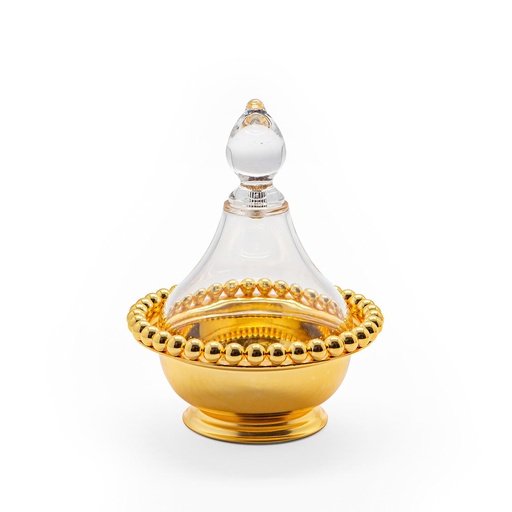 [02-431] Vague Golden Steel Dates Bowl Set 10 cm