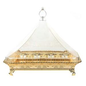 [02-488] Vague Golden Square Classic Steel Cake Server 33 cm