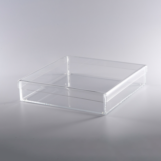 [02-1134] Vague Acrylic Square Serving Box with Cover