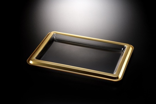 [02-1165G] Vague Acrylic Tray Golden border